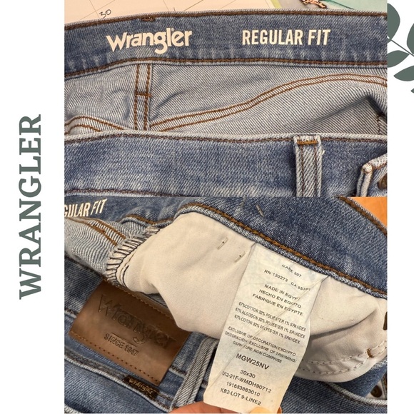 🛍️3/$40 Classic Wrangler Men’s Denim Jeans | Regular Fit | Blue | Size 30 - Picture 7 of 7